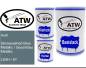 Preview: Audi, Stonewashed Blue Metallic / Geysirblau Metallic, LD5H / 5Y: 500ml Lackdose + 500ml Klarlack + 250ml Härter - Set, von ATW Autoteile West.